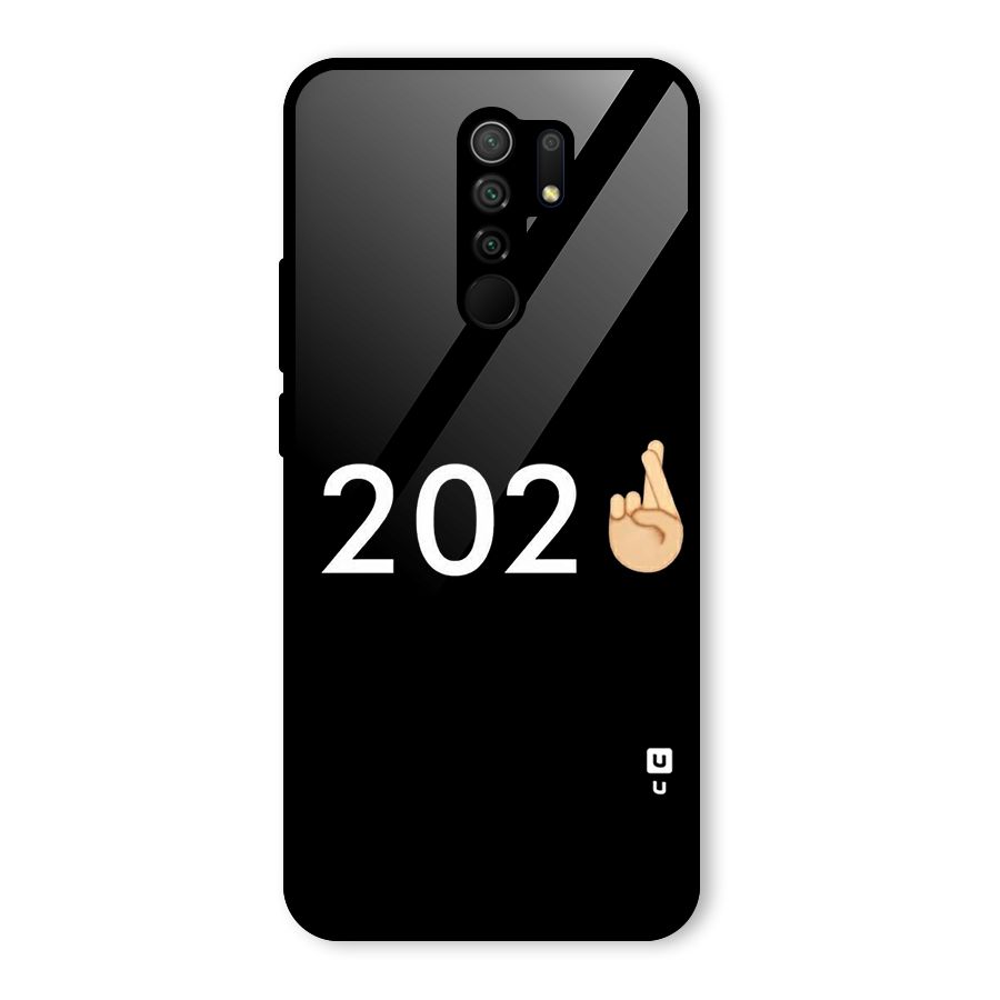 2021 Fingers Crossed Glass Back Case for Poco M2