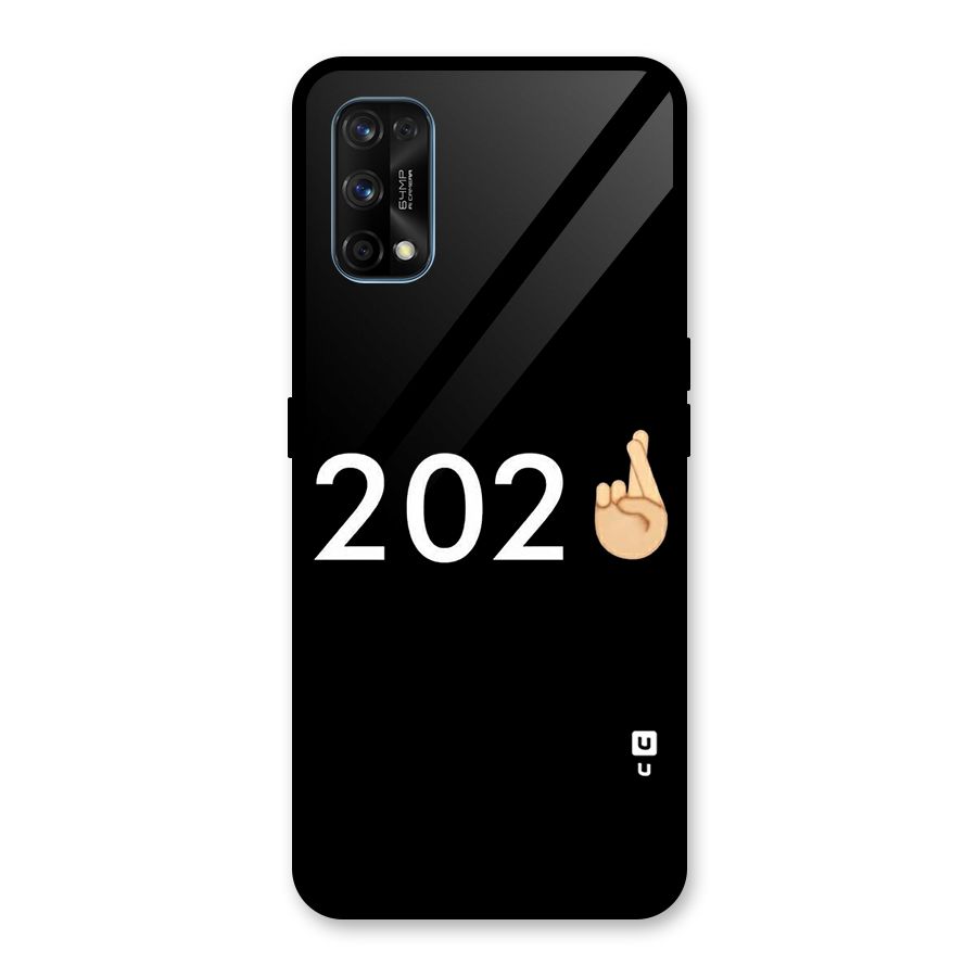 2021 Fingers Crossed Glass Back Case for Realme 7 Pro