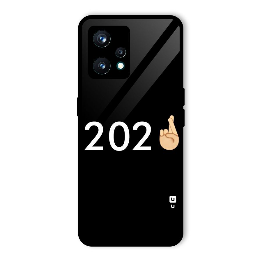 2021 Fingers Crossed Glass Back Case for Realme 9 Pro Plus 5G