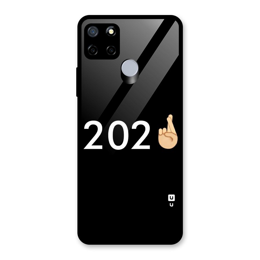 2021 Fingers Crossed Glass Back Case for Realme C12