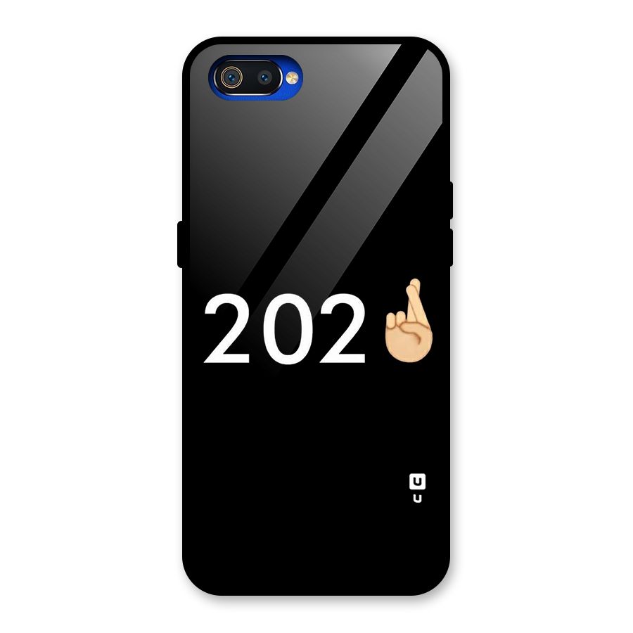 2021 Fingers Crossed Glass Back Case for Realme C2