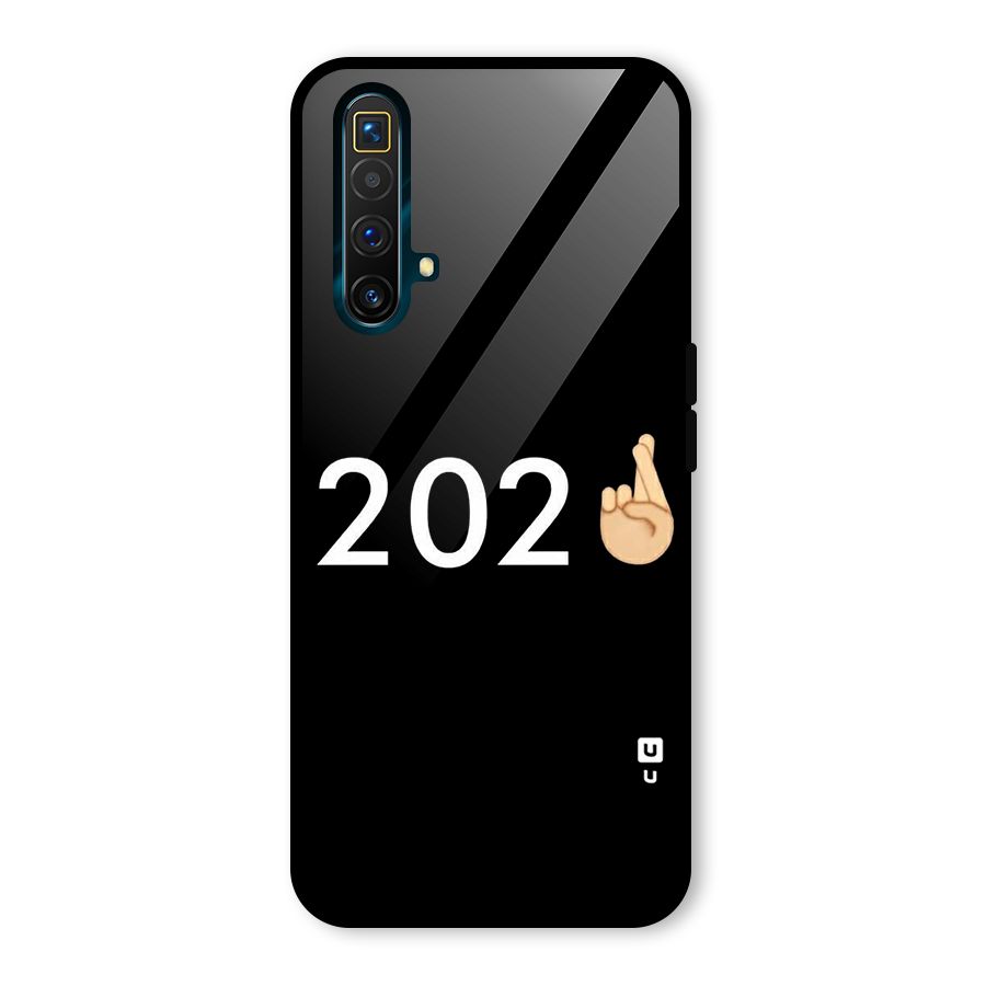 2021 Fingers Crossed Glass Back Case for Realme X3 SuperZoom