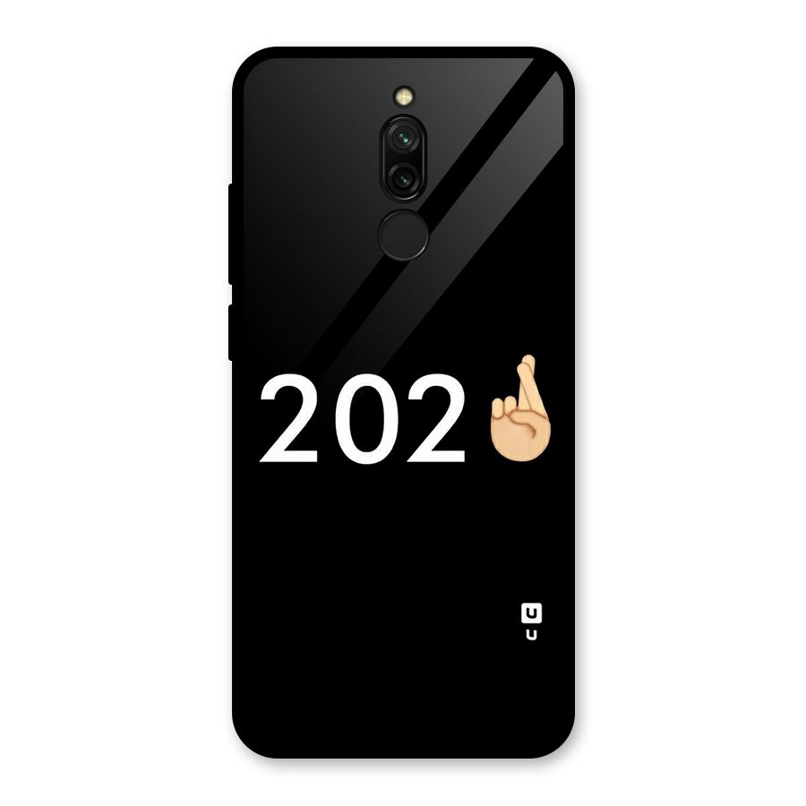 2021 Fingers Crossed Glass Back Case for Redmi 8