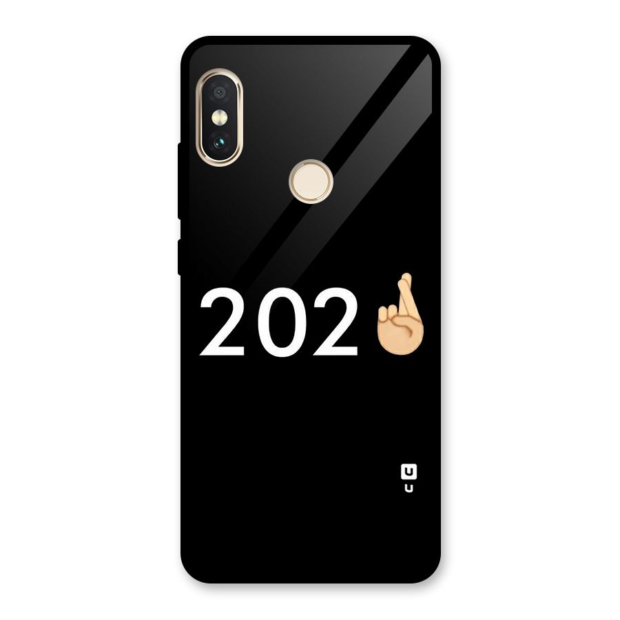 2021 Fingers Crossed Glass Back Case for Redmi Note 5 Pro