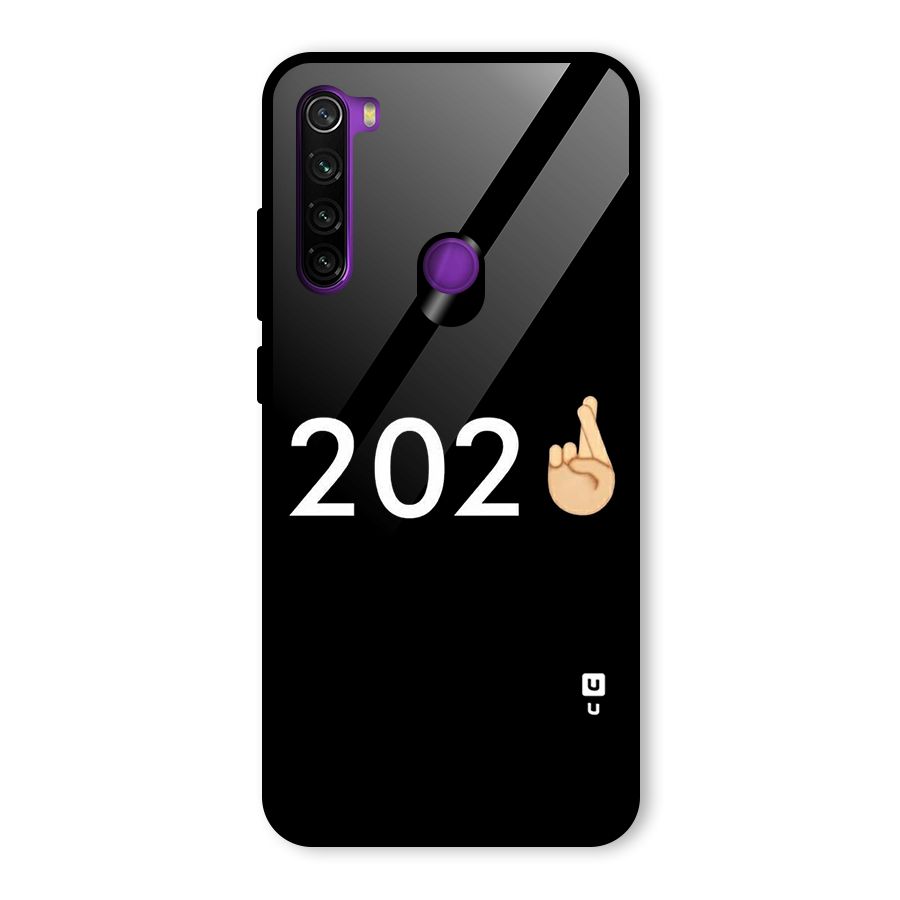 2021 Fingers Crossed Glass Back Case for Redmi Note 8