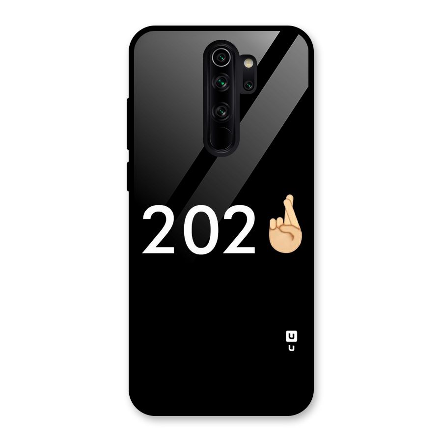 2021 Fingers Crossed Glass Back Case for Redmi Note 8 Pro
