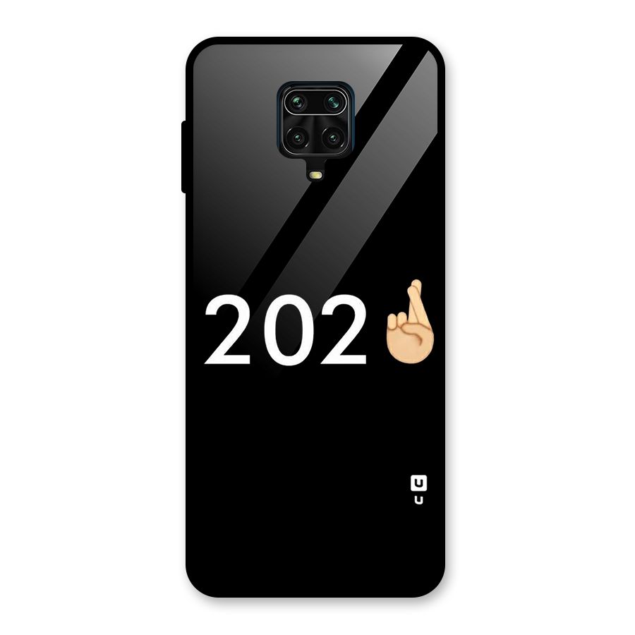 2021 Fingers Crossed Glass Back Case for Redmi Note 9 Pro