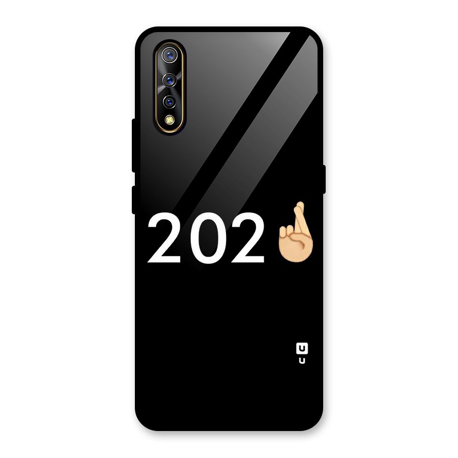 2021 Fingers Crossed Glass Back Case for Vivo S1