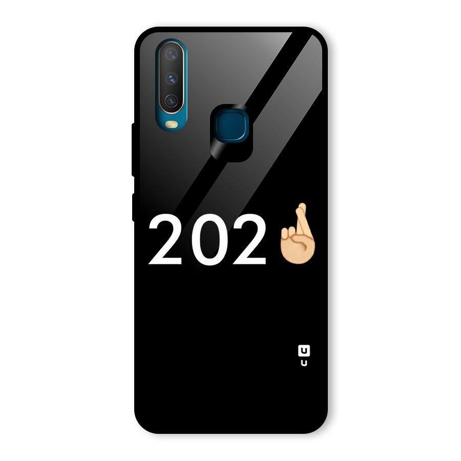 2021 Fingers Crossed Glass Back Case for Vivo U10