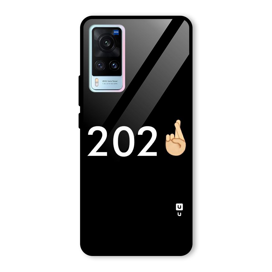 2021 Fingers Crossed Glass Back Case for Vivo X60