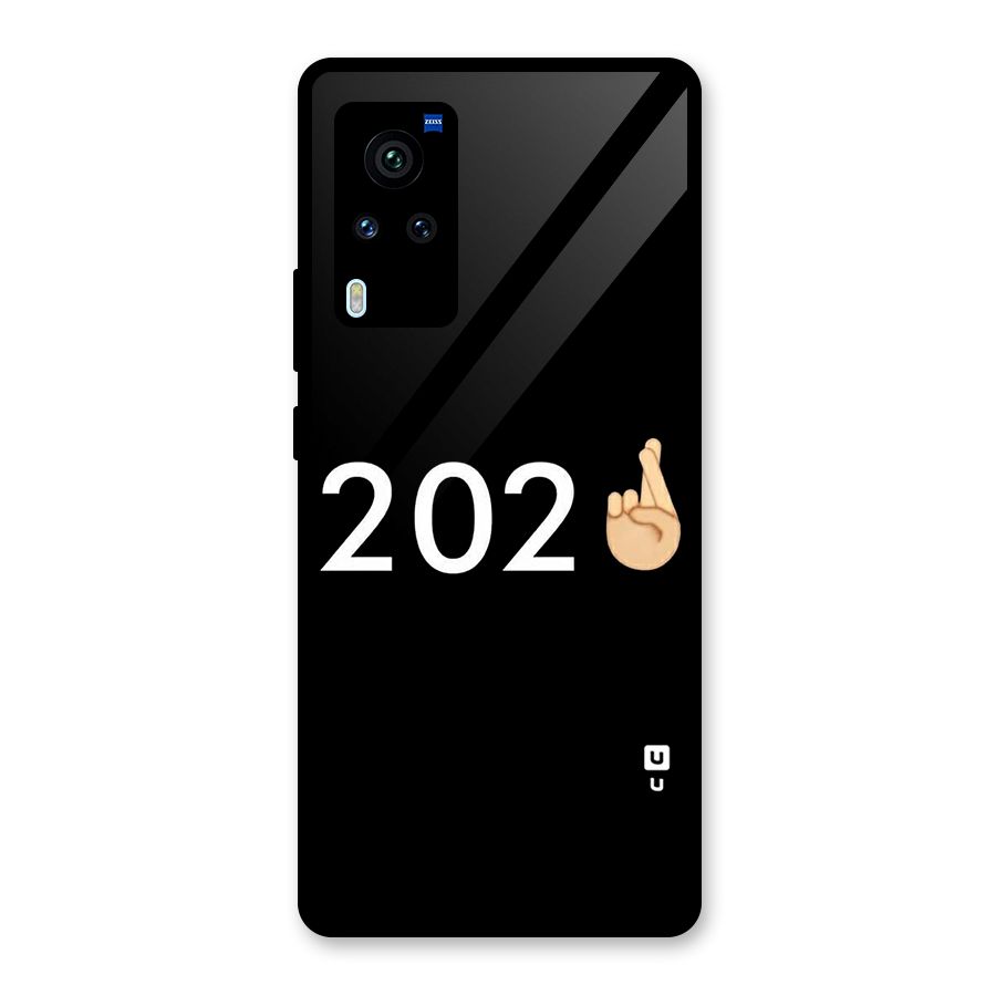 2021 Fingers Crossed Glass Back Case for Vivo X60 Pro