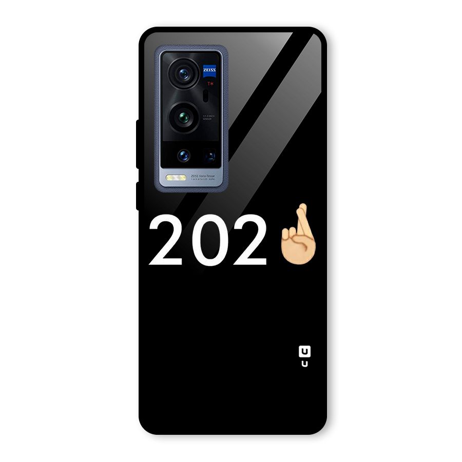 2021 Fingers Crossed Glass Back Case for Vivo X60 Pro Plus