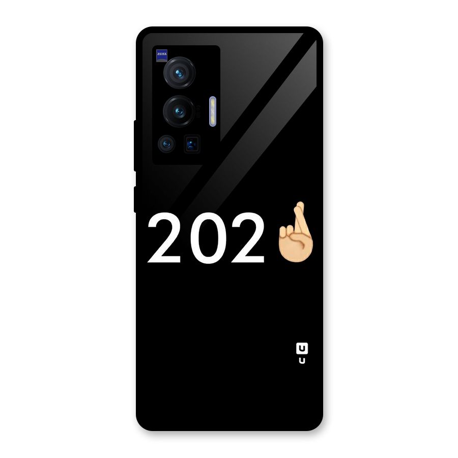 2021 Fingers Crossed Glass Back Case for Vivo X70 Pro