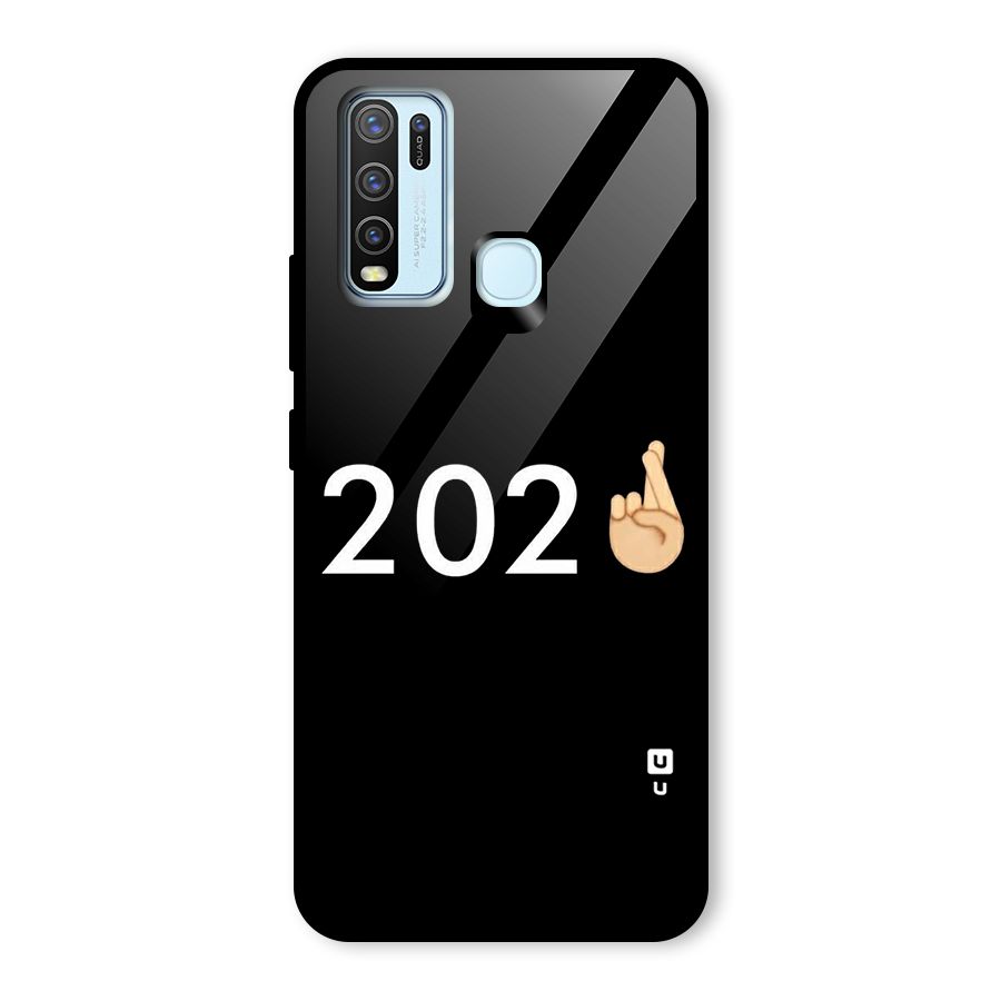 2021 Fingers Crossed Glass Back Case for Vivo Y50