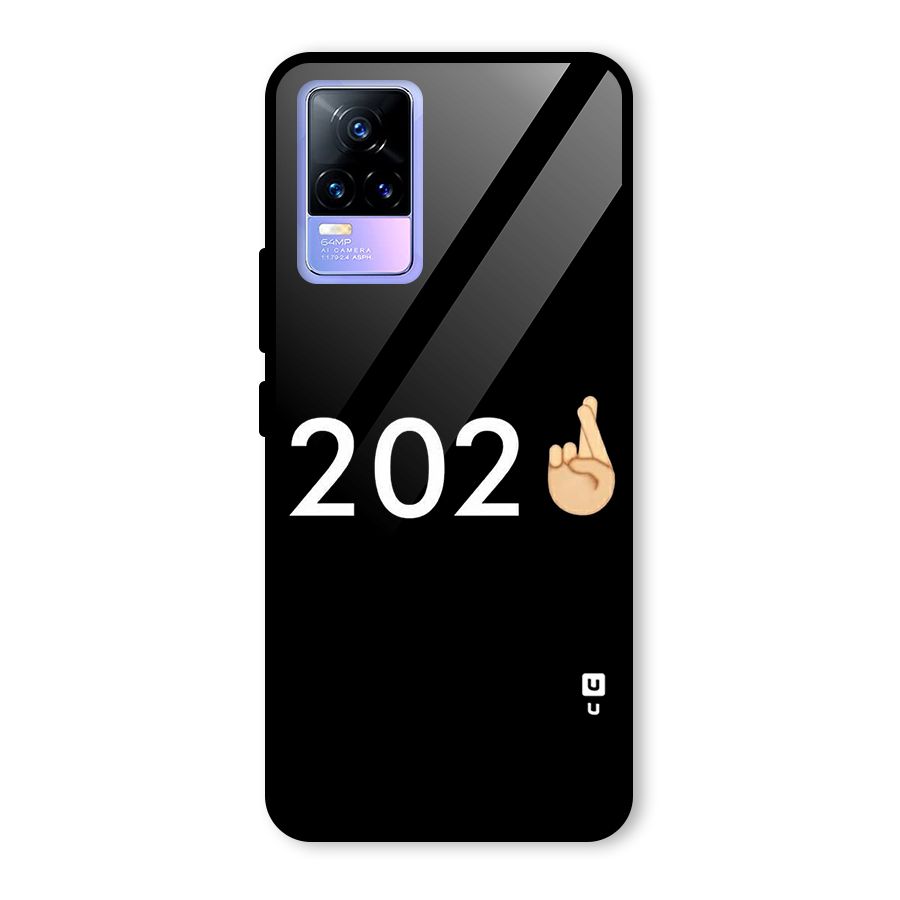 2021 Fingers Crossed Glass Back Case for Vivo Y73
