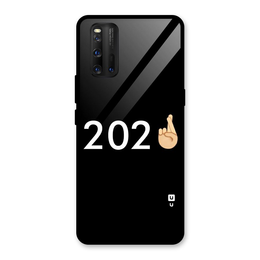 2021 Fingers Crossed Glass Back Case for Vivo iQOO 3