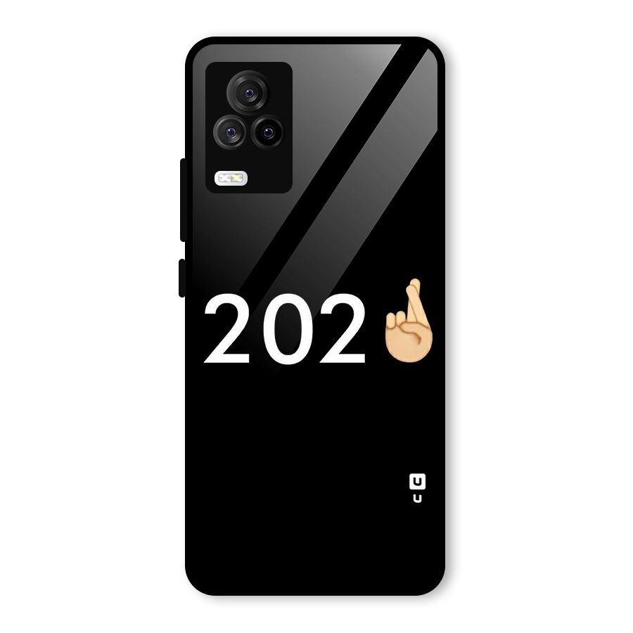 2021 Fingers Crossed Glass Back Case for Vivo iQOO 7 Legend 5G