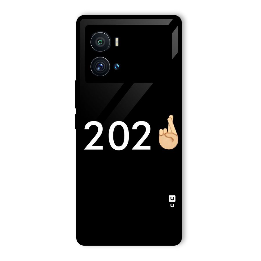 2021 Fingers Crossed Glass Back Case for Vivo iQOO 9 Pro