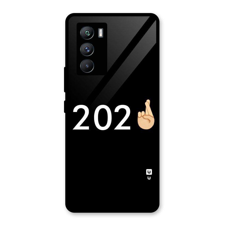 2021 Fingers Crossed Glass Back Case for Vivo iQOO 9 SE