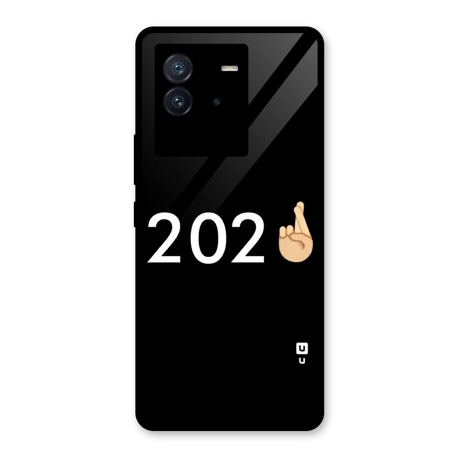 2021 Fingers Crossed Glass Back Case for Vivo iQOO Neo 6 5G