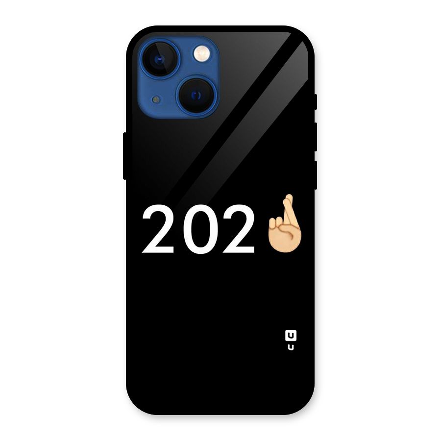 2021 Fingers Crossed Glass Back Case for iPhone 13 Mini