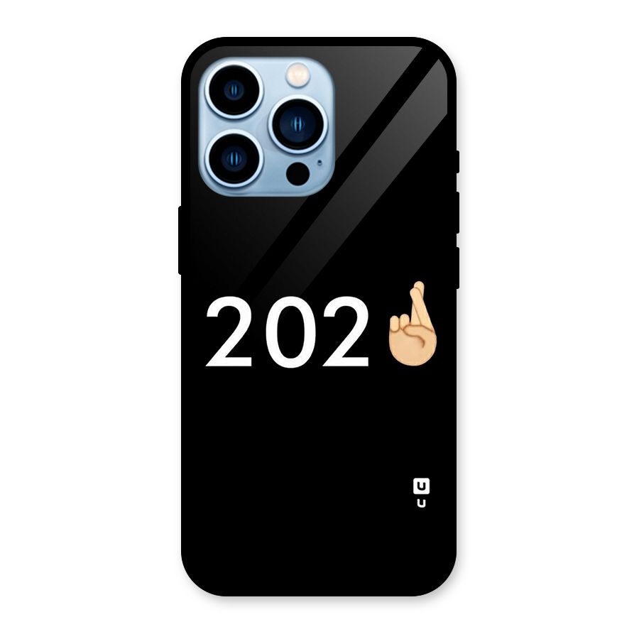 2021 Fingers Crossed Glass Back Case for iPhone 13 Pro
