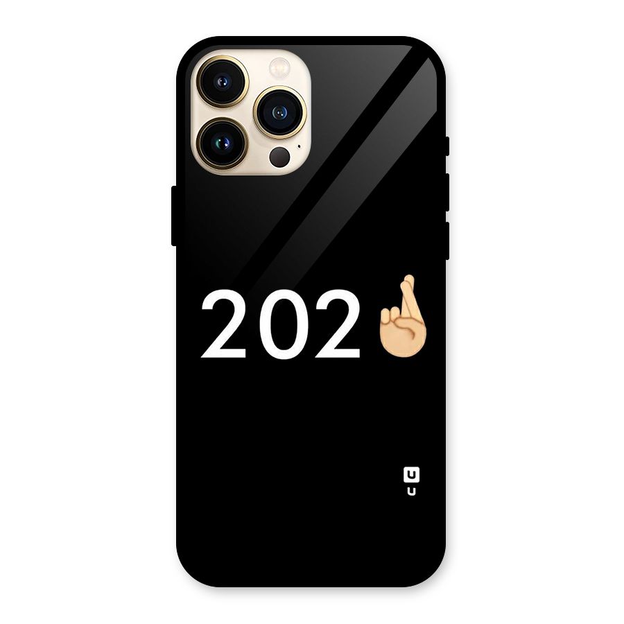 2021 Fingers Crossed Glass Back Case for iPhone 13 Pro Max