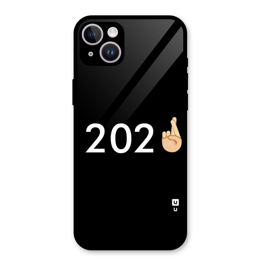 2021 Fingers Crossed Glass Back Case for iPhone 14 Plus