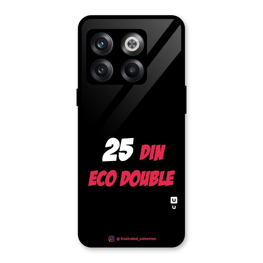 25 Din Eco Double Black Glass Back Case for OnePlus 10T