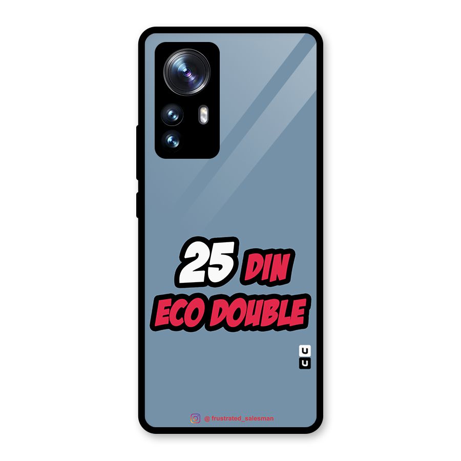 25 Din Eco Double SteelBlue Glass Back Case for Xiaomi 12 Pro