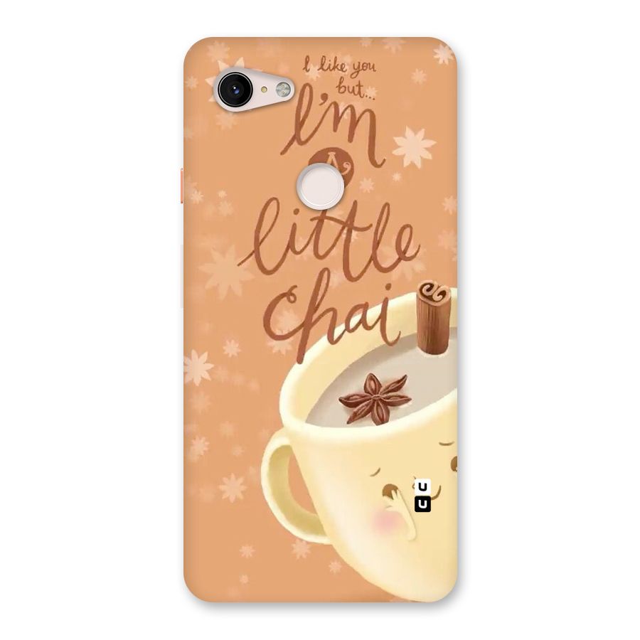 A Little Chai Back Case for Google Pixel 3 XL