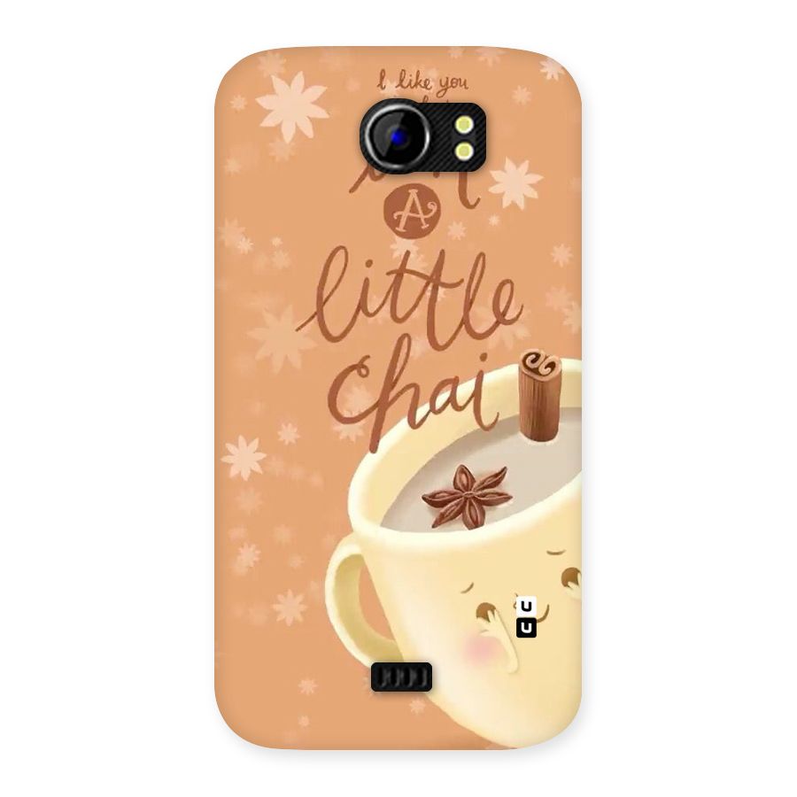 A Little Chai Back Case for Micromax Canvas 2 A110