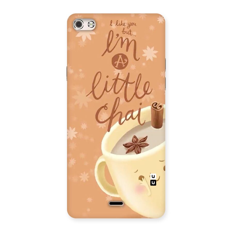 A Little Chai Back Case for Micromax Canvas Silver 5