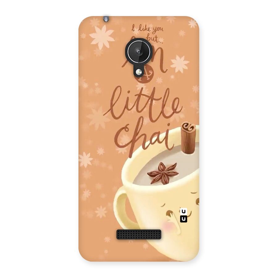 A Little Chai Back Case for Micromax Canvas Spark Q380