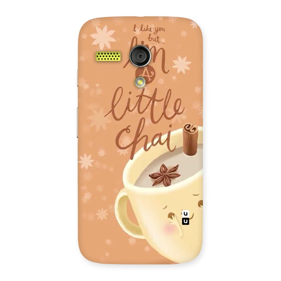 A Little Chai Back Case for Moto G