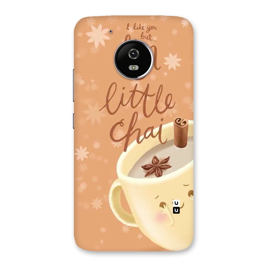 A Little Chai Back Case for Moto G5