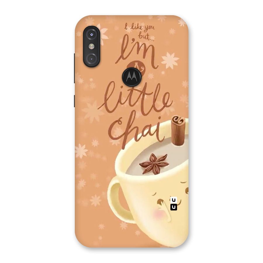 A Little Chai Back Case for Motorola One Power
