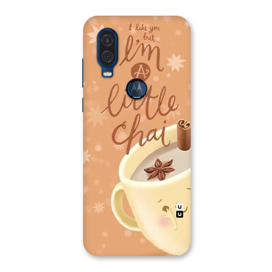 A Little Chai Back Case for Motorola One Vision
