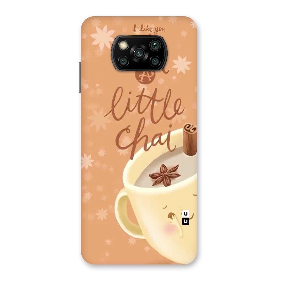 A Little Chai Back Case for Poco X3