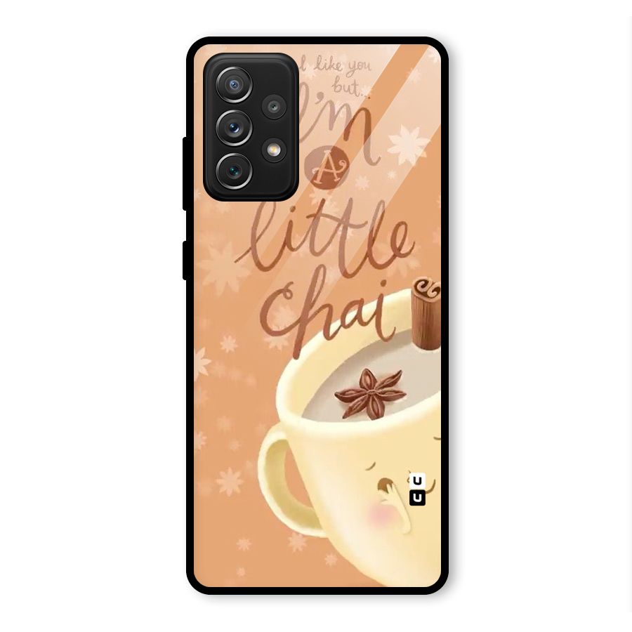 A Little Chai Glass Back Case for Galaxy A72