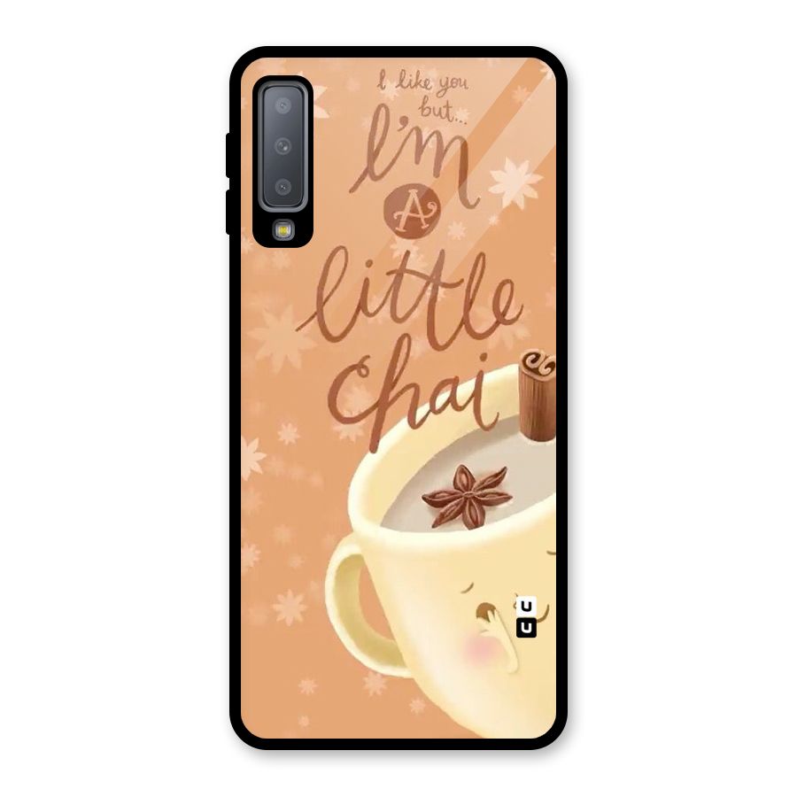 A Little Chai Glass Back Case for Galaxy A7 (2018)
