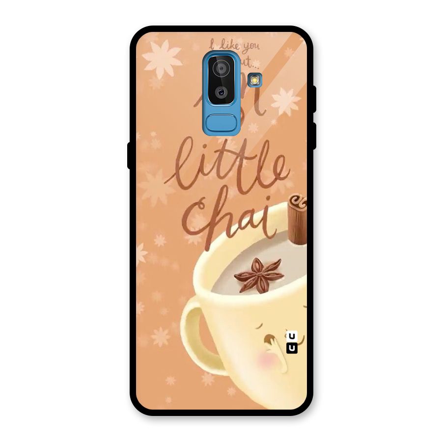 A Little Chai Glass Back Case for Galaxy J8