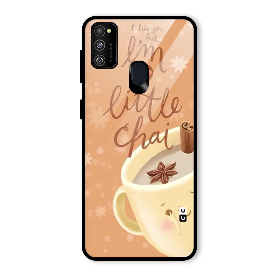 A Little Chai Glass Back Case for Galaxy M30s