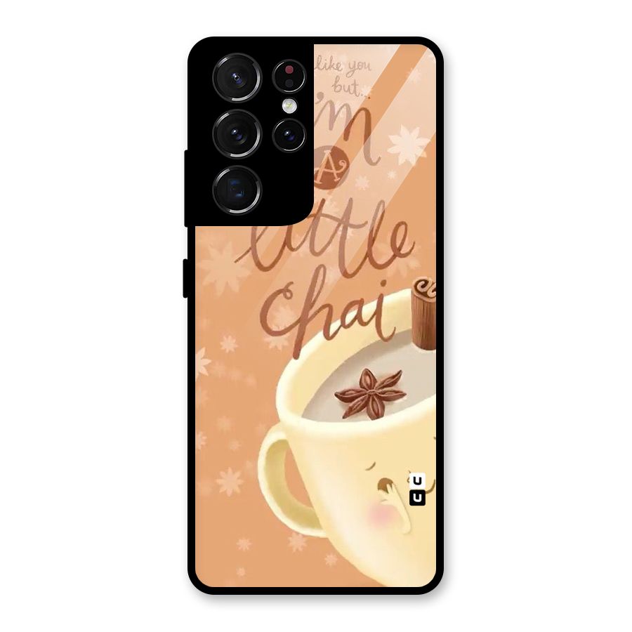 A Little Chai Glass Back Case for Galaxy S21 Ultra 5G