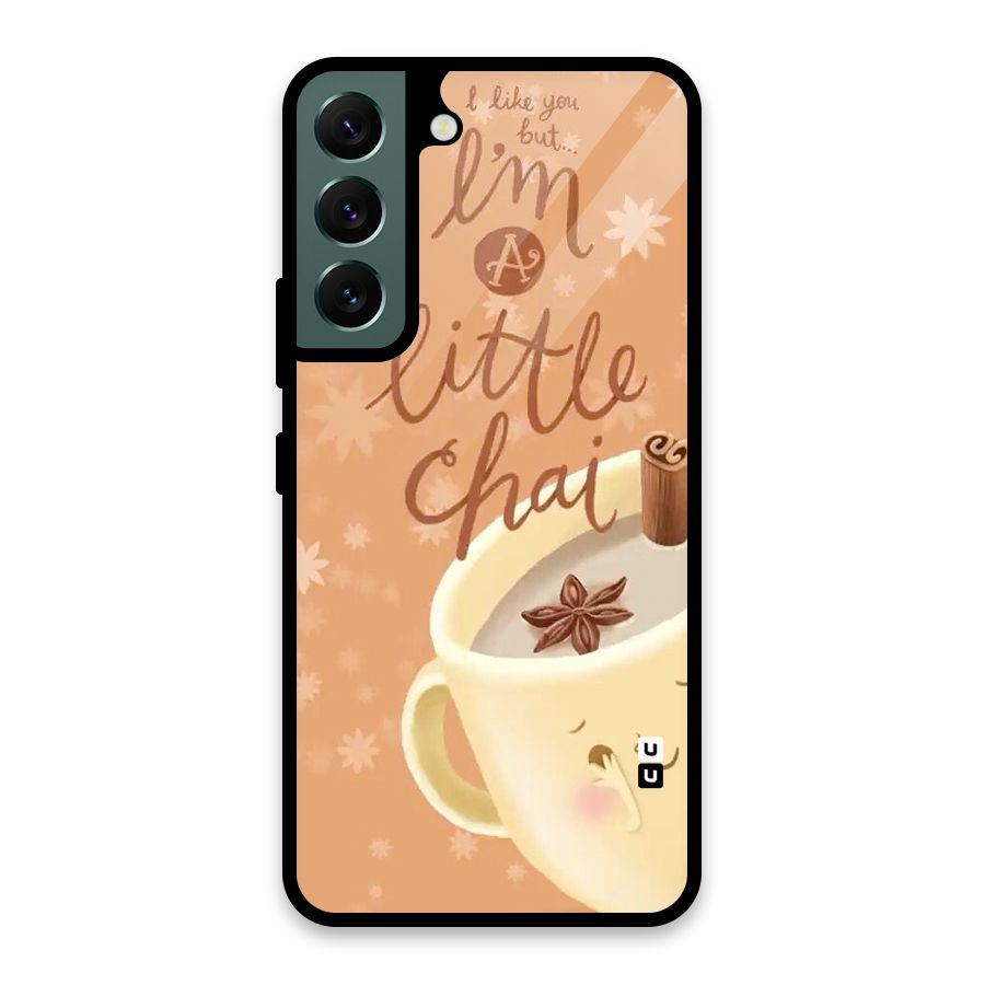 A Little Chai Glass Back Case for Galaxy S22 5G