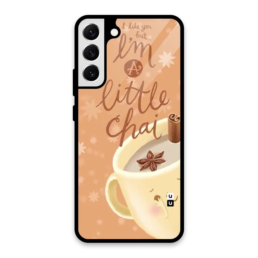 A Little Chai Glass Back Case for Galaxy S22 Plus 5G