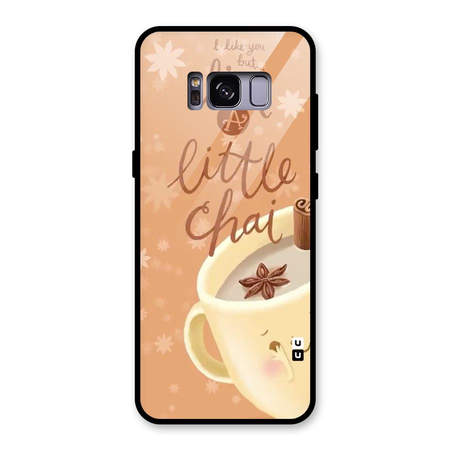 A Little Chai Glass Back Case for Galaxy S8