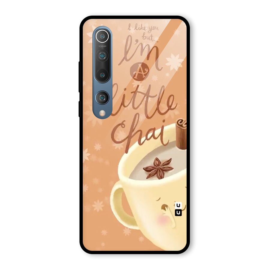 A Little Chai Glass Back Case for Mi 10