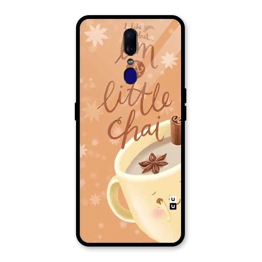 A Little Chai Glass Back Case for Oppo F11