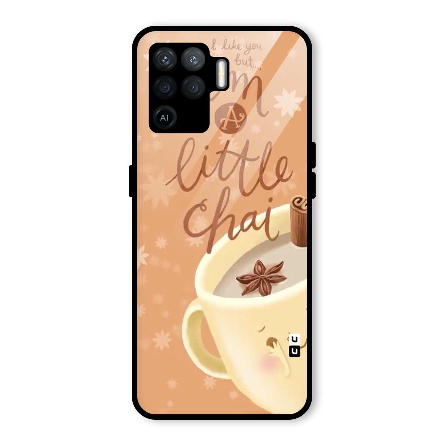 A Little Chai Glass Back Case for Oppo F19 Pro